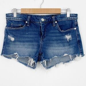 Blank NYC Little Queenie Distressed Cut Off Denim Short Size 27